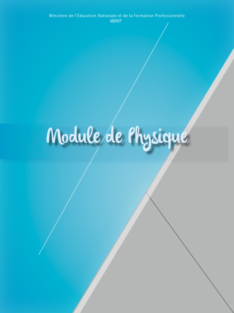 12 - Module Physique (VF) PDF | PDF | Études des langues étrangères ...