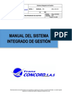 Mnl-Sig-001 Manual Del Sistema Integrado de Gestión PDF