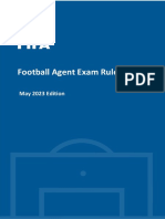 FIFA Football Agent Exam Rules - May 2023 Edition 01052023 PDF