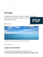 Océano - Concepto, Mar y El Océano Más Grande Del Mundo PDF