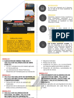 Temario Liquidación de Obras Públicas Por Contrata 2023 PDF