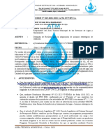 INFORME N° 019 Demanda de Recursos para la adquisición de insumos estratégicos de cloración.
