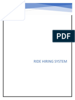 Ride Hiring System Product Backlog