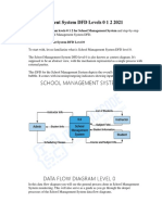 School Management System DFD Levels 0 1 2 2021 PDF