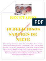Recetario 40 Sabores de Nieve - 220809 - 201054 PDF