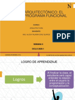 Sem 06-1-Diseño Arquitectonico, Programa Funcional y El Usuario