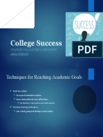 College Success: Strategies For Academic Achievements