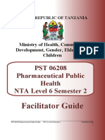 PST 06208 Pharmaceutical Public Health