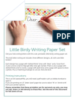 Picklebums Birdywritingset PDF