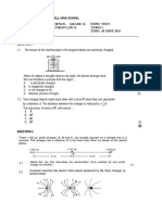 Topic Test 3 - Electrostatics PDF