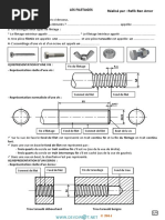 Dessin Technique : Filetage et Taraudage | PDF | Vis de fixation | Outils