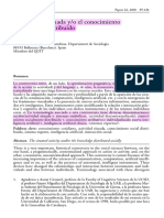 La Actividad Situada Yo El Conocimiento Socialmente Distribuido (Lozares, 2000) .