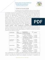 Plan de Arbitrios Municipales de Siguatepeque 2015