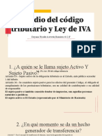 Dayana Nicolle Acevedo Estudio de Código Tributario y Ley de Iva