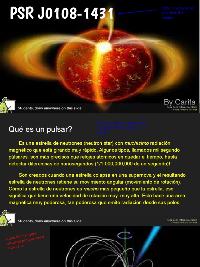 Pulsar PSR J0108-1431: Características y Significado | PDF