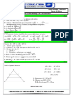 Devoir N°1 Maths Semestre 1 3eme 2020 2021 PDF