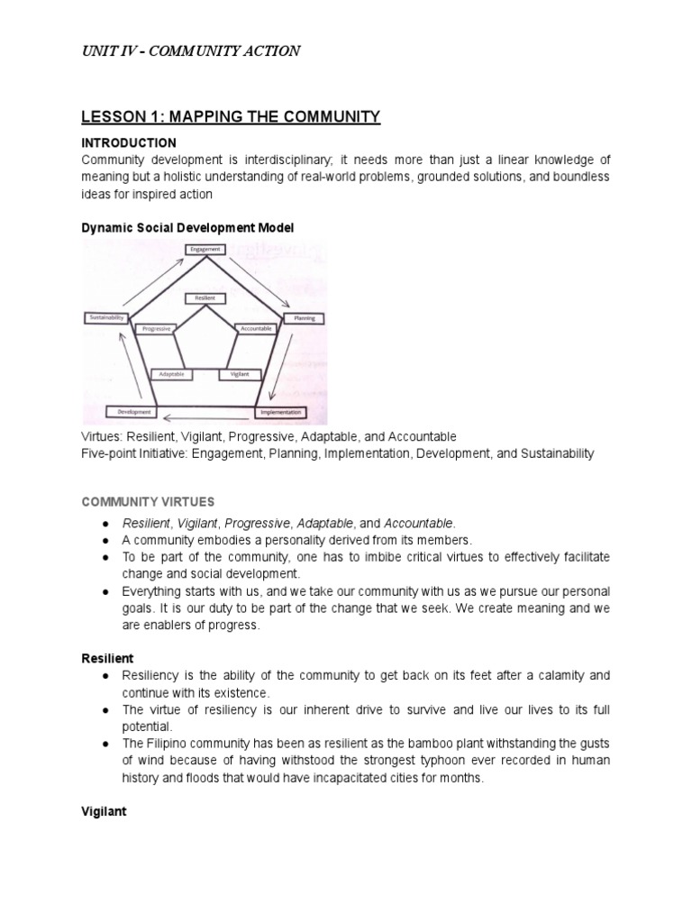Community Action (Review Notes) PDF | PDF | Social Science