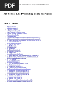 My School Life Pretending To Be Worthless PDF