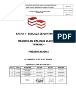 Cálculo eléctrico contingencia colegio Manuel Gonzales Prada