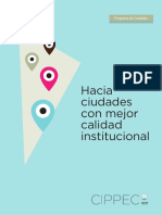 Hacia ciudades con mejor calidad institucional