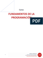 Fundamentos de La Programación: Curso