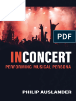 Auslander, P. 2021. in Concert. Performing Musical Person PDF