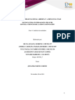 Análisis de resultados de prueba para Licenciatura en Pedagogía Infantil