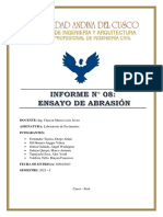 INFORME #08 - Ensayo de Abrasion PDF