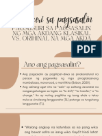 Pagsusuri Sa Pagsasalin NG Mga Akdang Klasikal vs. Orihinal Na Mga Akda PDF