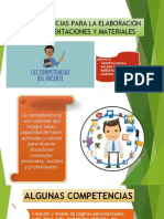 Competencias para La Elaboracion de Presentacion