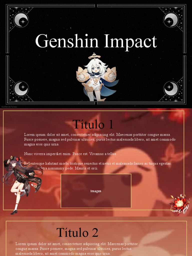 Plantilla Genshin Impact | PDF | Ciencias sociales