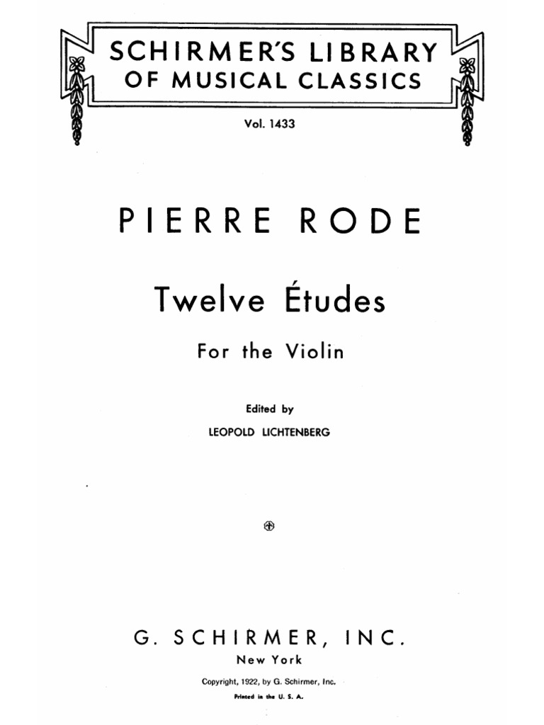 Rode 12 Estudios de Violin | PDF