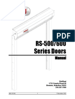 RS-500/600 Series Cooler Door Manual