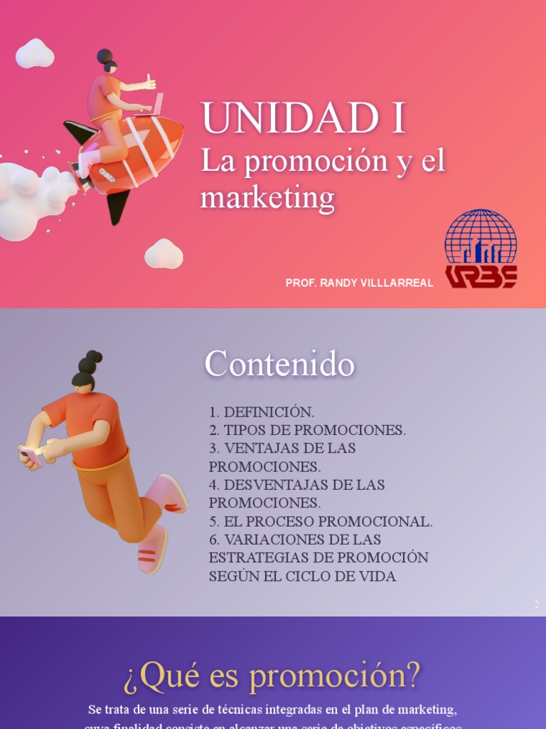 Promocion Unidad I y II | PDF | Marketing | Negocios económicos