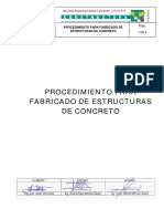 Segsa-Pc-036 Procedimiento para Fabricado de Estructuras de Concreto PDF