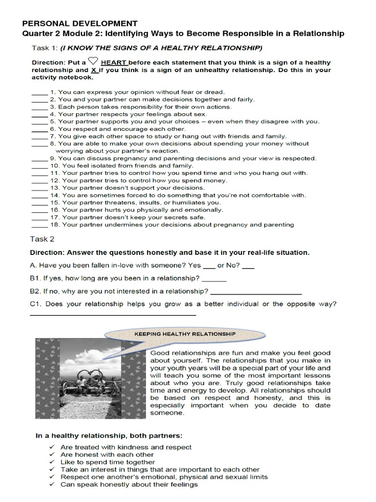 Responsible Relationships Guide | PDF