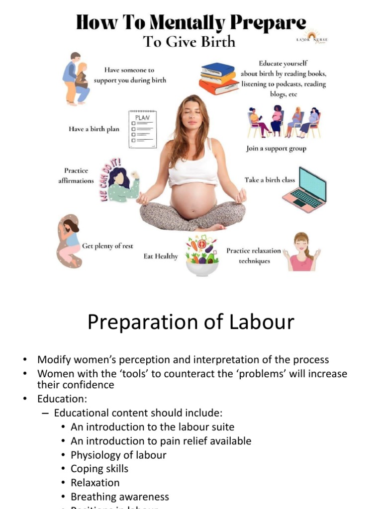 Midwife's Role in Labour Preparation | PDF | Self-Improvement | Wellness