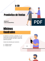 Pronósitco de Ventas - Mínimos Cuadrados Semana 3 PRESUPUESTOS I PDF