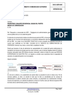 Comunicado Externo - Respuesta Comunicado General PDF