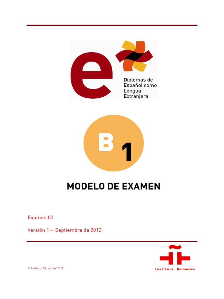 Dele b1 Modelo0 | PDF