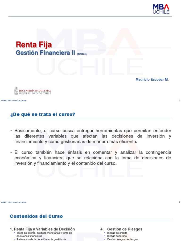 Curso de Renta Fija y Finanzas | PDF