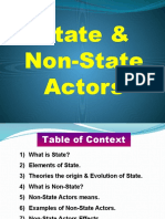 State & Non-State Actors