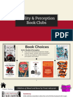 Book Club Options JHS E3 Unit 2 Reality & Perception PDF