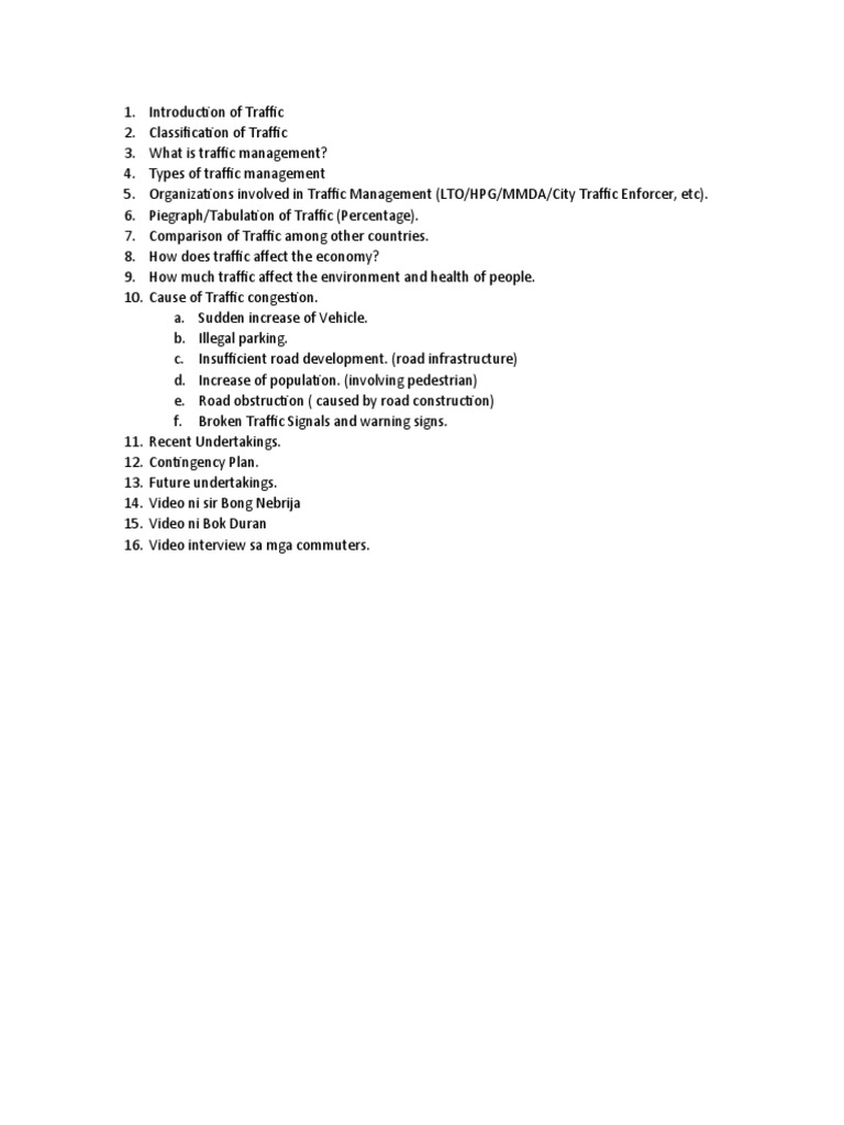 Traffic management pdf business science mathematics