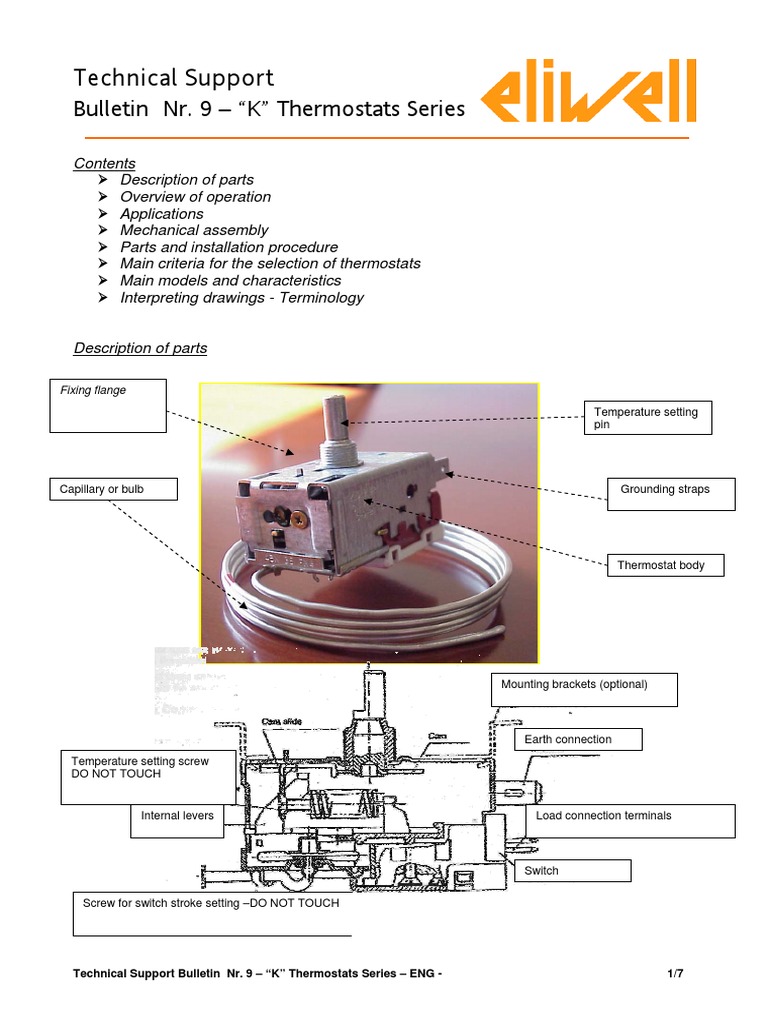 An InDepth Guide to KSeries Thermostats Descriptions, Applications