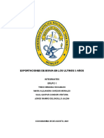 Exportaciones de Bolivia en Los Ultimos 5 Años