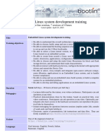 Embedded Linux Online Agenda PDF