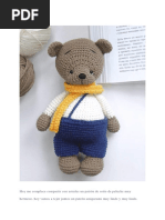 Barney El Oso Amigurumi Patron Gratis PDF Paso A Paso PDF