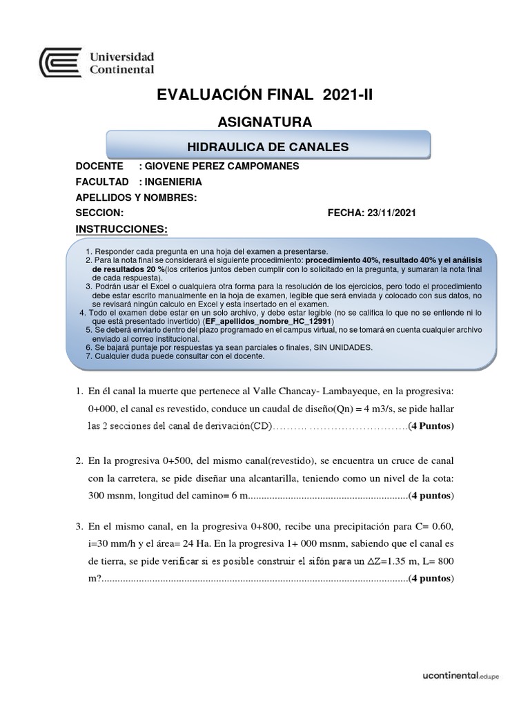 Examen Final Pdf Pdf