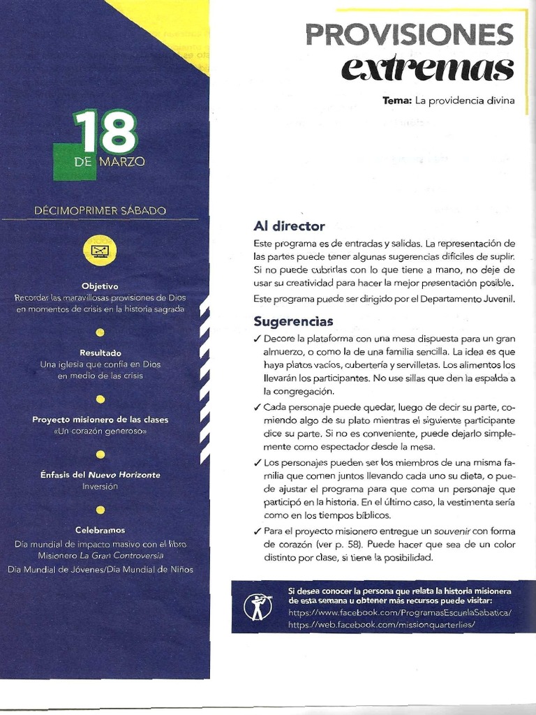 Programa Escuela Sabatica PDF